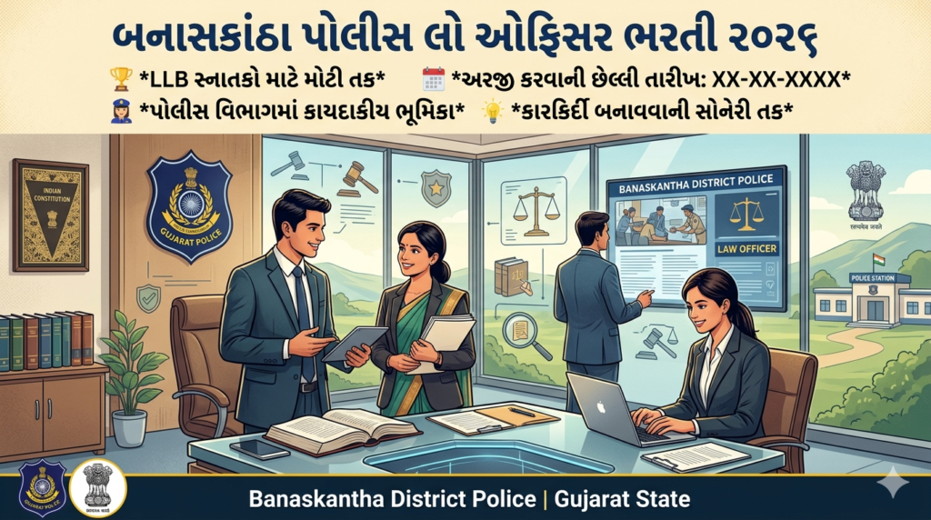 Banaskantha police Law officer Recruitment
