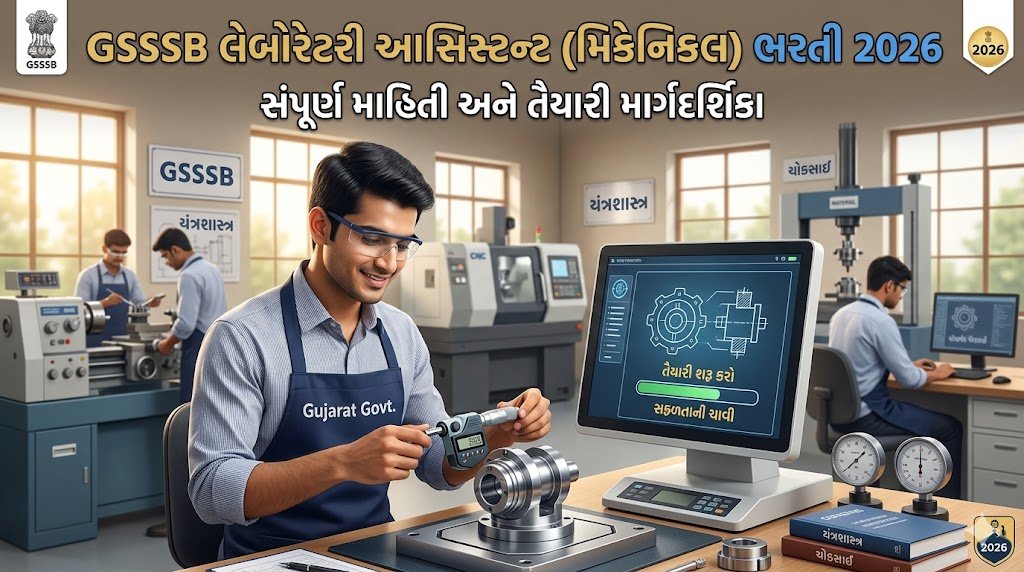 GSSSB Laboratory Assistant Mechanical Recruitment 2026