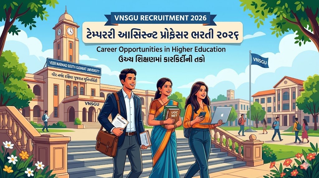 VNSGU Assistant Professor Recruitment 2026